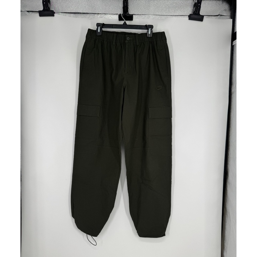 Nike Sportswear Cargo Club Woven Pants Mens Medium Baggy Army Joggers HV1433-355